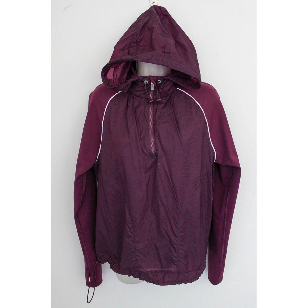 Outdoor Voices Hoodie Pullover Womens XL Purple Half Zip Windbreaker Jacket